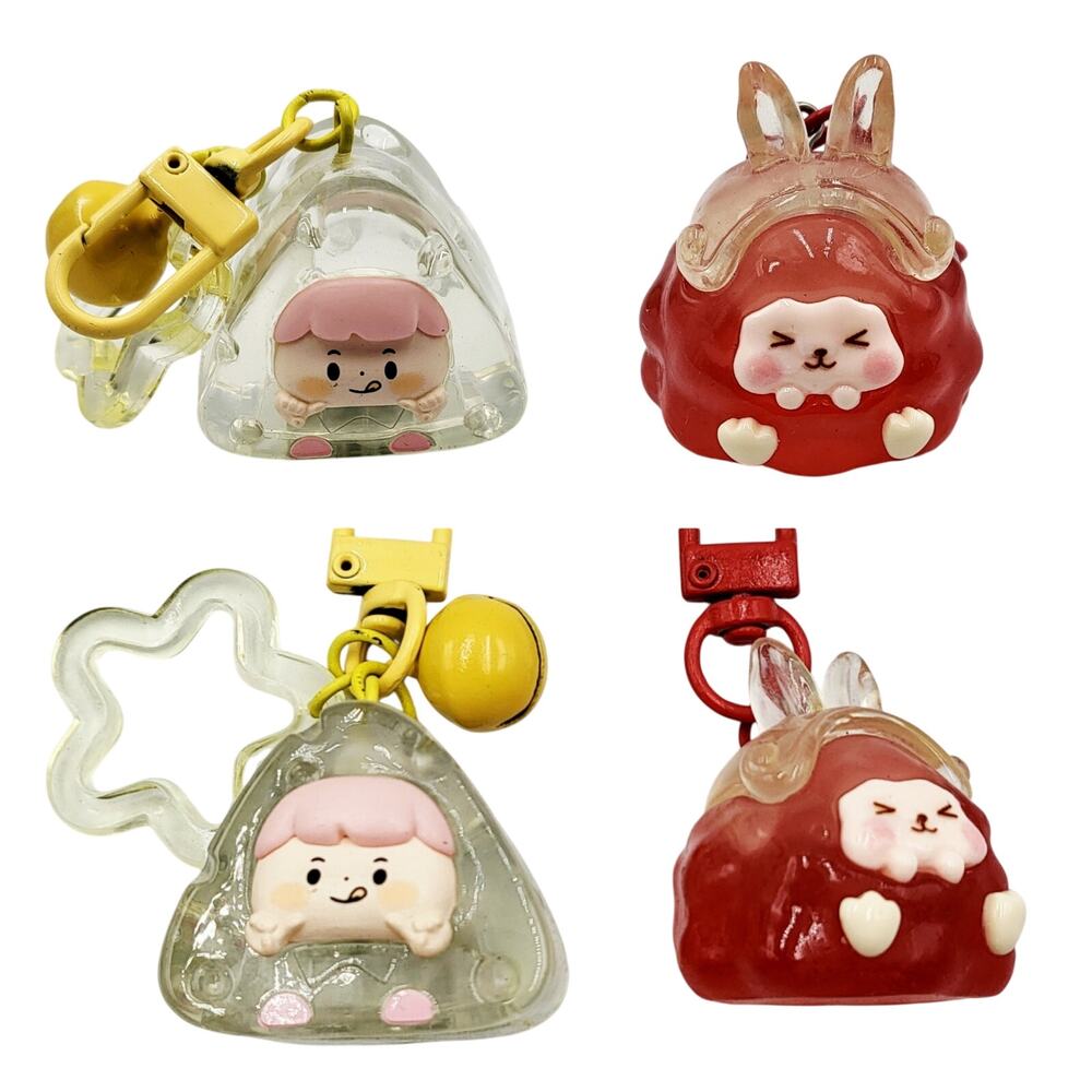 Mixed Lot Naughty Fruit Blind Bag Jelly Like Encapsulated Key Chain Charms Japan